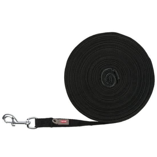 Trixie Schleppleine, 15 m / 20 mm, schwarz