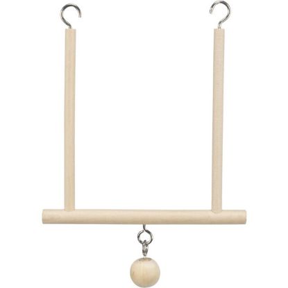 Trixie Trapezschaukel mit Holzkugel - 12 x 13 cm