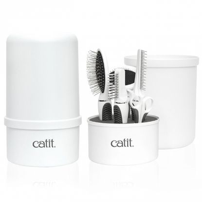 Catit Bürsten-Set für Mittel- und Langhaarkatzen