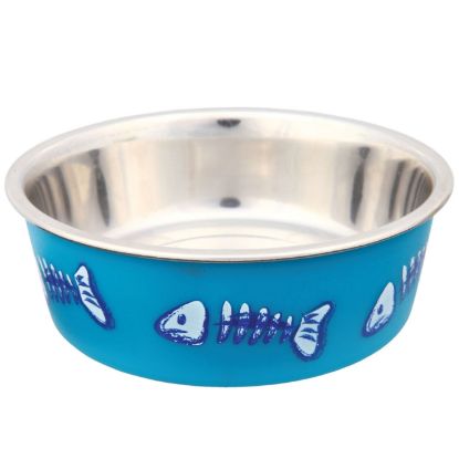 Trixie Edelstahlnapf mit Kunststoffmantel