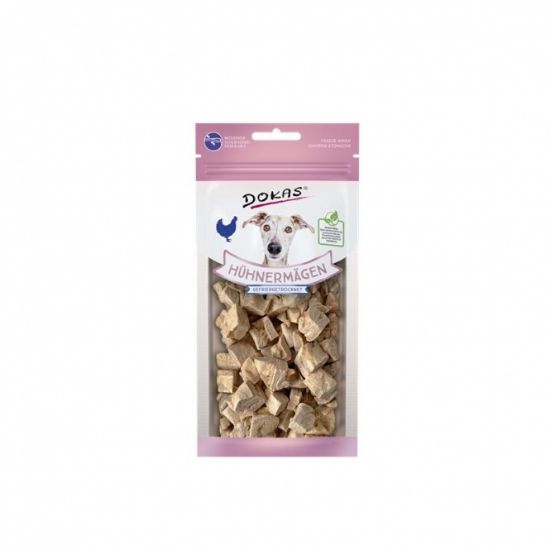 Dokas Dog Snack Hühnermägen gefriergetrocknet 20g
