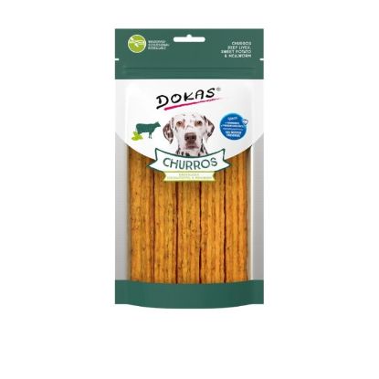 Dokas Dog Snack Churros mit Rinderleber, Süsskartoffel & Mehlwurm 150g