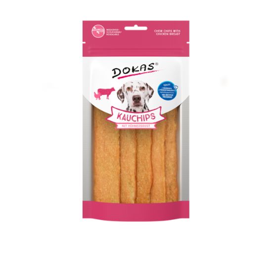 Dokas Dog Snack Kauchips mit Hühnerbrust 175g