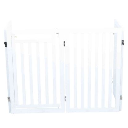 Trixie Hunde-Absperrgitter mit Tür, 4-teilig