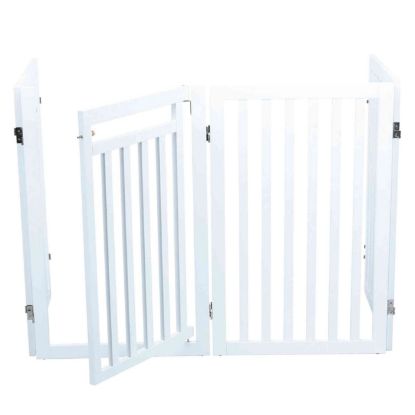 Trixie Hunde-Absperrgitter mit Tür, 4-teilig