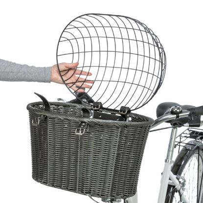 Trixie Front-Fahrradkorb aus Polyrattan