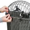 Trixie Front-Fahrradkorb aus Polyrattan