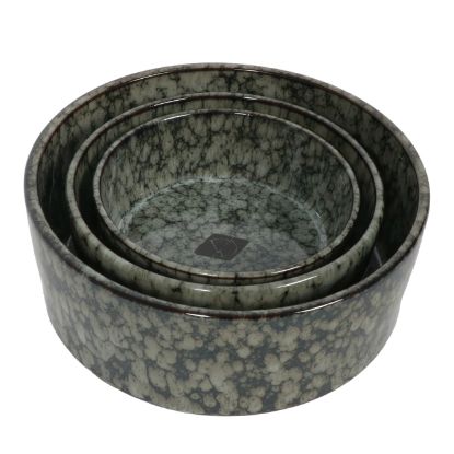 D&D Trendy Napf Jasper green marble - 13 cm