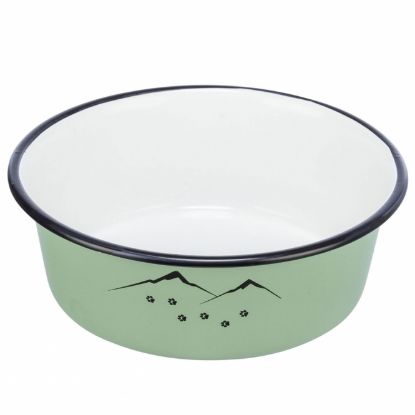 Trixie Napf aus Emaille/Edelstahl - ready for adventure - 0,3 l/ø 12 cm