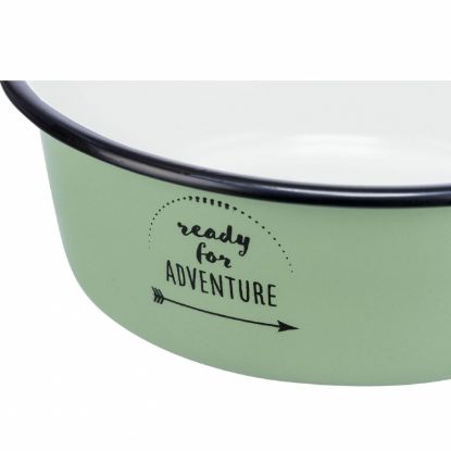 Trixie Napf aus Emaille/Edelstahl - ready for adventure - 0,3 l/ø 12 cm
