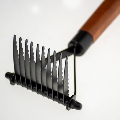 EBI Noir Japandi Entfilzungsharke - 20 x 8 x 6cm 