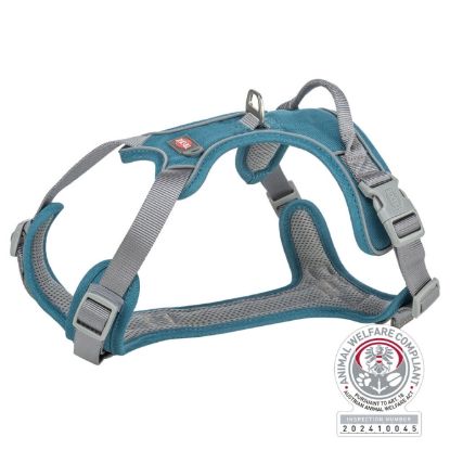Trixie Premium Active Geschirr - petrol - 74–100 cm/25 mm