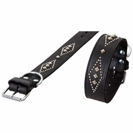 Karlie RONDO Halsband doubliert mit Ziernieten - 70cm/50mm