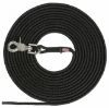 Trixie Schleppleine, rund aus Segeltau mit Trigger Snap Hook - schwarz - 10 m