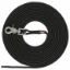 Trixie Schleppleine, rund aus Segeltau mit Trigger Snap Hook - schwarz - 10 m