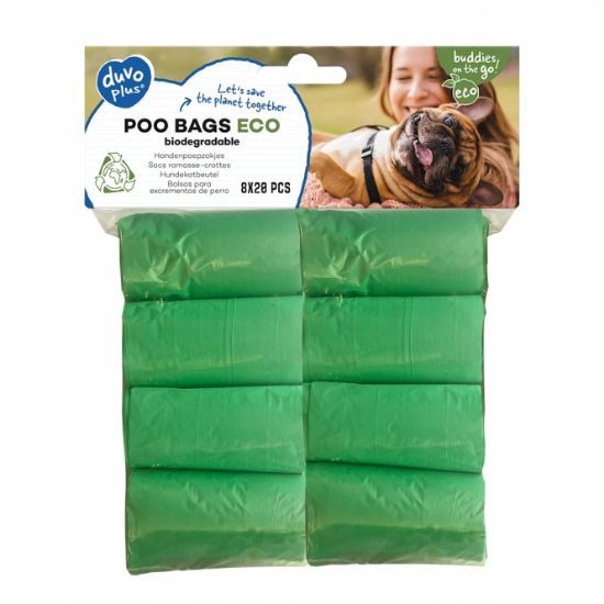 Duvoplus Hundekotbeutel eco - grün - 8 x 20 Stück