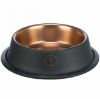 Trixie BE NORDIC Edelstahlnapf - schwarz/bronze - 0,7 l/ø 21 cm