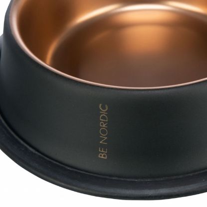 Trixie BE NORDIC Edelstahlnapf - schwarz/bronze - 0,7 l/ø 21 cm