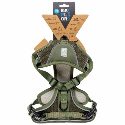 Duvoplus EXPLOR Ultimate Fit No-Pull-Geschirr - Undercover Green - S - 35-45cm - 40-52cm