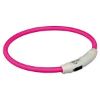 Trixie Flash Leuchtring USB Pink - XS-S