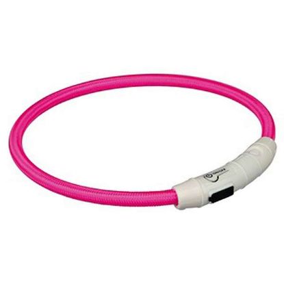 Trixie Flash Leuchtring USB Pink - L-XL