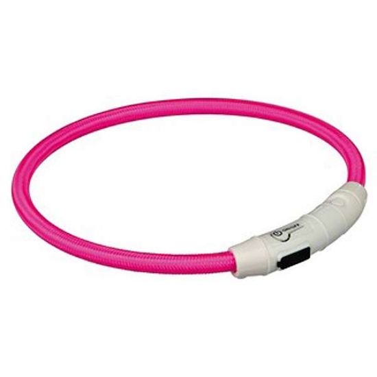 Trixie Flash Leuchtring USB Pink - L-XL