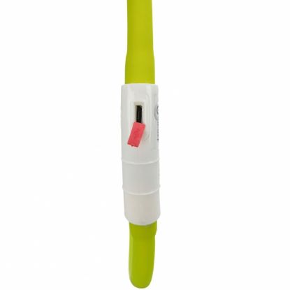 Trixie Flash Leuchtring USB aus Silikon - grün