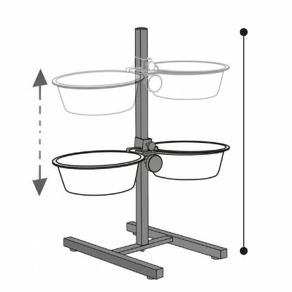 Karlie Otis Plus - Doppelnapfständer - 1,6 l
