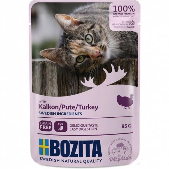 Bozita Pouch Häppchen in Soße mit Pute 85g