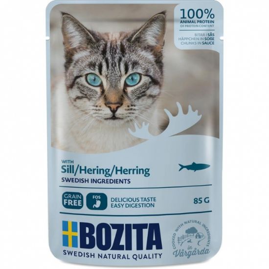 Bozita Pouch Häppchen in Soße mit Hering 85g