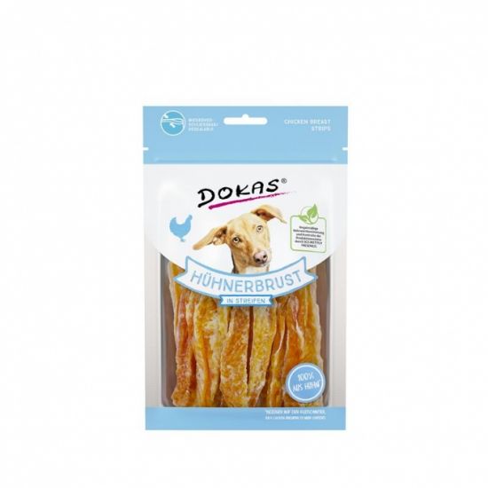 Dokas Dog Snack Hühnerbrust in Streifen 70 g