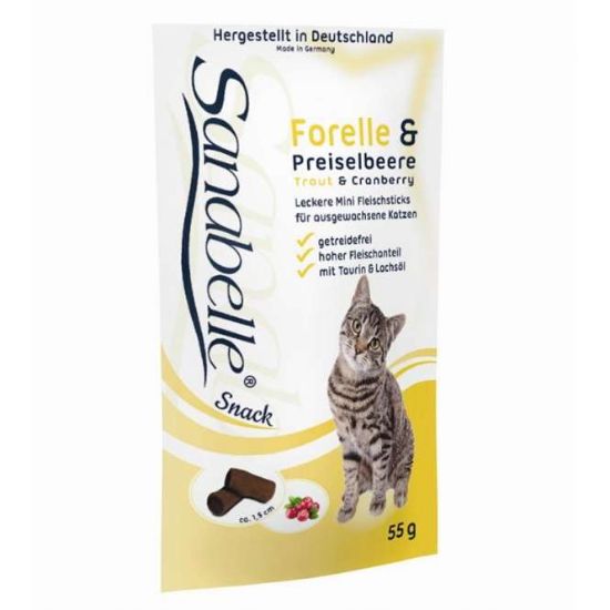 Sanabelle Snack mit Forelle & Preiselbeere 55g