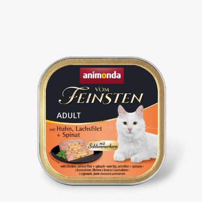 Animonda vom Feinsten mit Schlemmerkern mit Huhn, Lachfilet & Spinat 100g