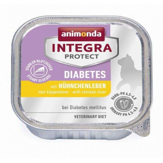 Animonda Cat Schale Integra Protect Diabetes mit Hühnchenleber 100g