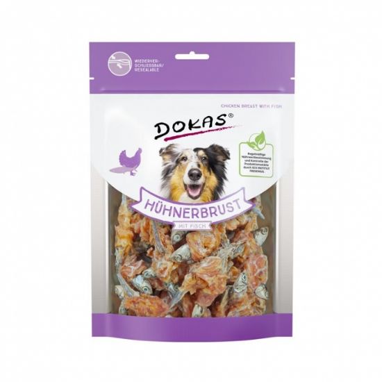 Dokas Dog Snack Hühnerbrust mit Fisch 220g