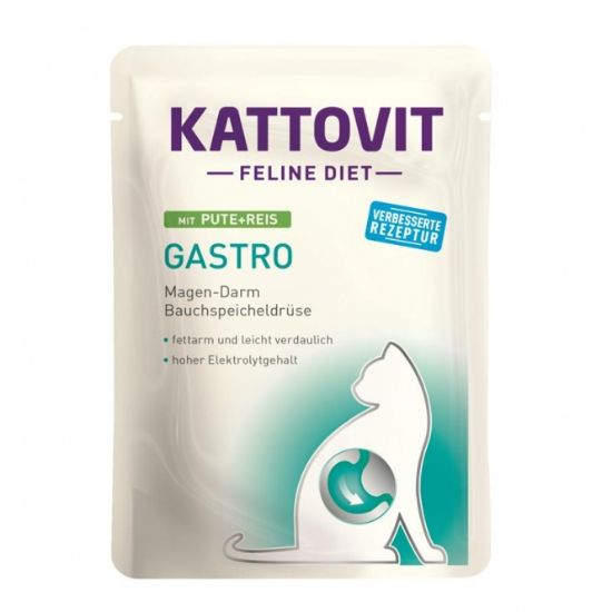 Kattovit PB Feline Diet Gastro Pute & Reis 85g