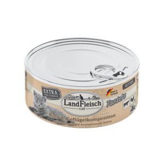 Landfleisch Cat Kitten Pastete Rind & Geflügelkomposition - 195 g