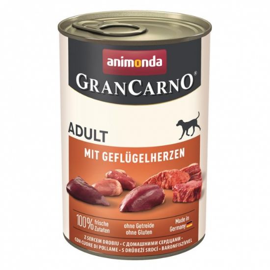 Animonda GranCarno Adult mit Geflügelherzen - 800 g