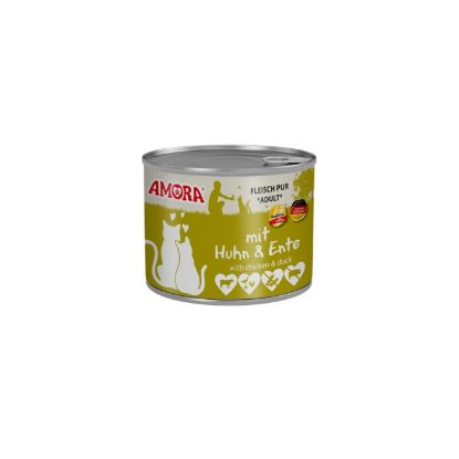 Amora Cat Dose Fleisch Pur mit Huhn & Ente - 400g