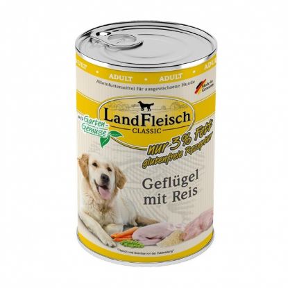 Landfleisch Dog Classic Geflügel mit Reis & Gartengemüse extra mager - 800g