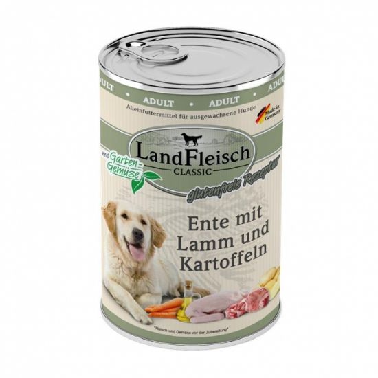 Landfleisch Dog Classic Ente mit Lamm & Kartoffeln - 800g