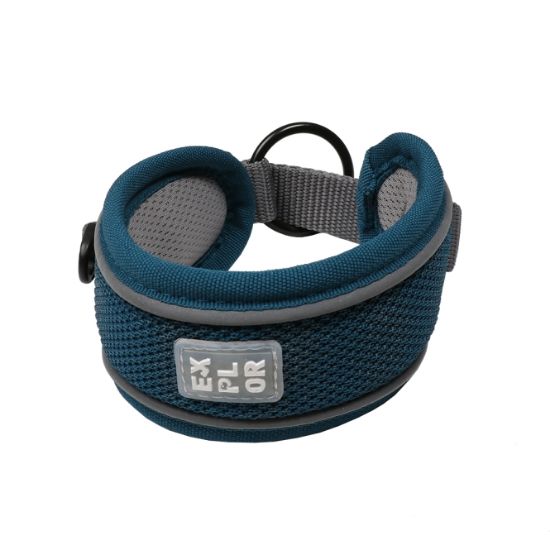 Duvoplus EXPLOR Ultimate Fit Control Halsband Classic - petrol blue - M - 39-44cm