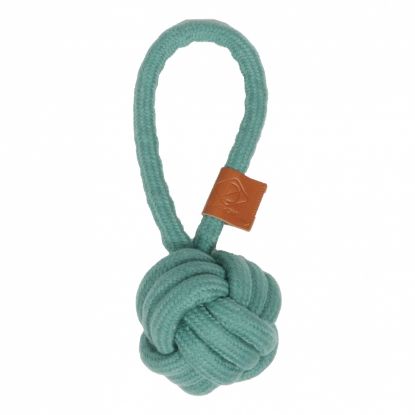 D&D Knotenball mit Schlaufe Harper - blau - 27 x 10cm