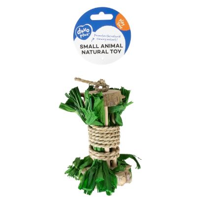 Duvoplus Nagerrolle aus Holz Wasserhyazinthe & Mais