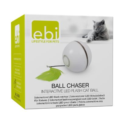 EBI Cat Toy Ball Chaser - weiß/grün