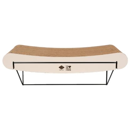 D&D gebogenes Wandregal aus Pappe David - braun/beige