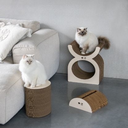 D&D Kratzplayground Faye dreiteilig - braun/beige