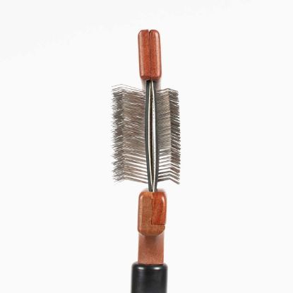 EBI Noir Japandi flexible Duo-Slickerbürste