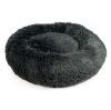Duvoplus Donutbett Snug - dunkelgrau - M - 65x65x15cm