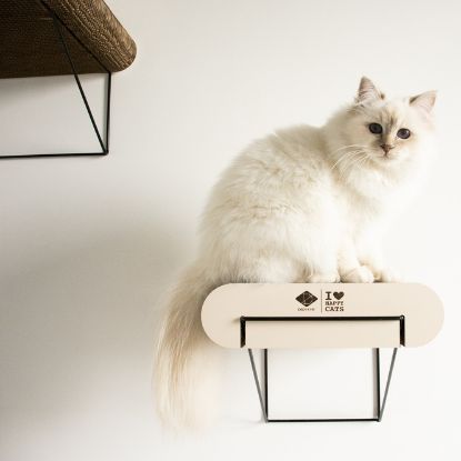 D&D Wandregal aus Pappe David - braun/beige - L - 60x29x24cm